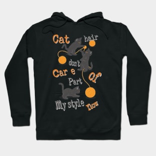 Cats playing with balls of yarn Funny T-shirt 02 Hoodie